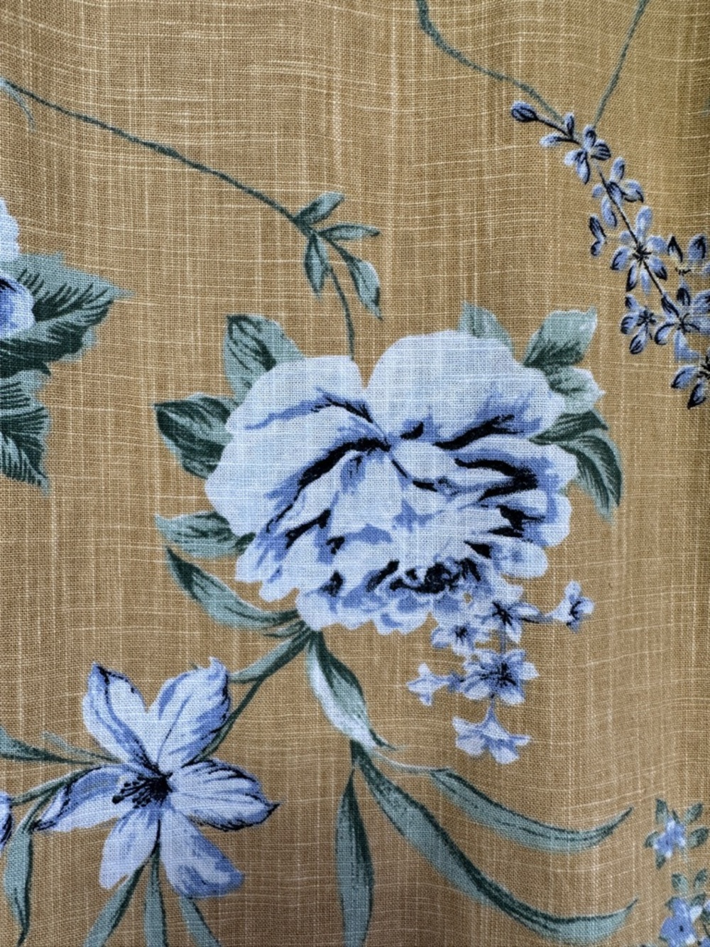 RW&CO Linen Blend Shift Dress Yellow Floral Sleeveless Pocket Size XL - Picture 3 of 9